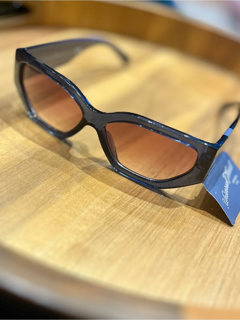Universal Thread - Women's Blue Frame Sunglasses with Brown Lenses